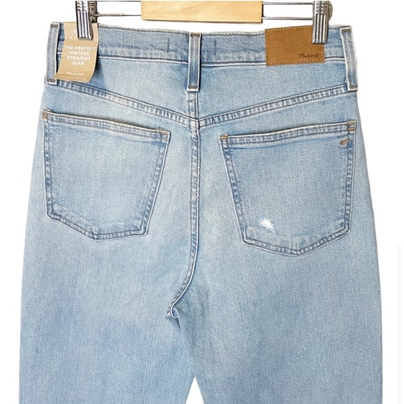 NWT Madewell The Perfect Vintage Straight Leg Distressed Jeans - Picture 5 of 8